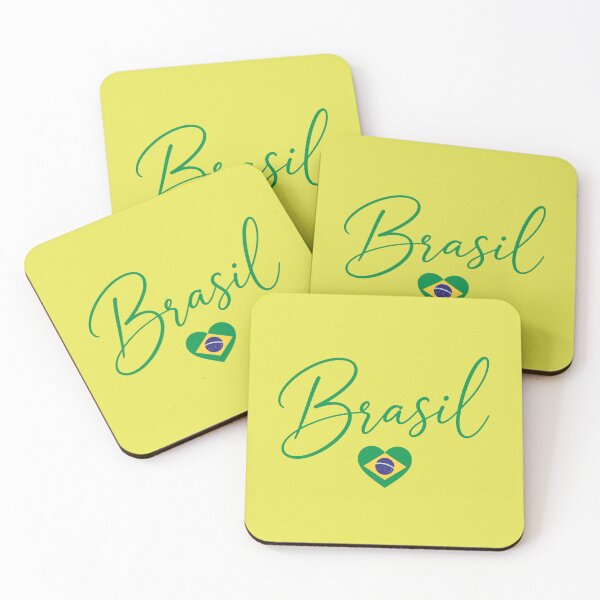 Item preview, Brasil Football, Retro Brazil Flag Heart designed and sold by littlemiscat.