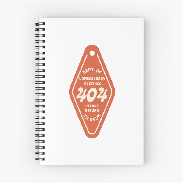 Item preview, Dept. of Unnecessary Meetings 404 | Funny Retro Motel Keychain Office Humor designed and sold by PolarisCreative.