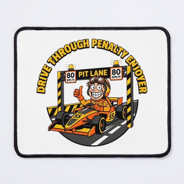 Item preview, Drive Through Penalty - Sim Racing Humor designed and sold by GarageGraphics.