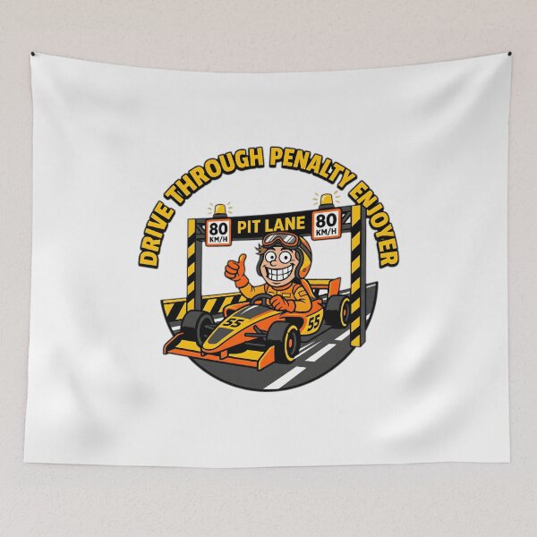 Item preview, Drive Through Penalty - Sim Racing Humor designed and sold by GarageGraphics.