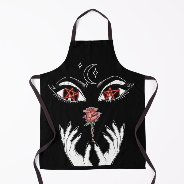 Item preview, Dark Witch Eyes with Pentagram and Bloody Rose – Gothic Occult Art designed and sold by CaylaTay.