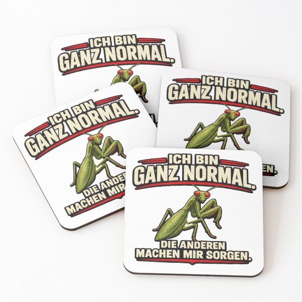 Artikelvorschau, Ich Bin Ganz Normal Die Anderen Machen Mir Sorgen | Funny Praying Mantis Shirt entworfen und verkauft von Daagath.