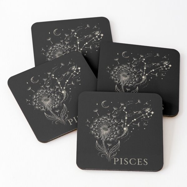 Item preview, Pisces Zodiac Dandelion Constellation Celestial Art designed and sold by SilentFlower.