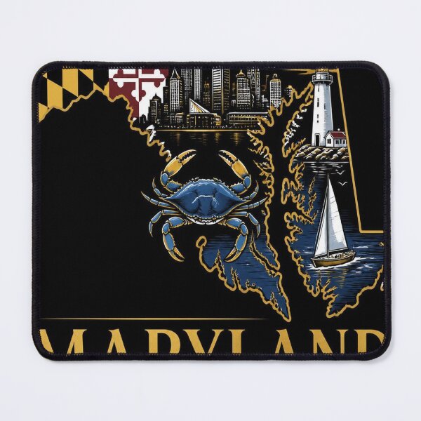 Item preview, Maryland Shirt Gold Black State Pride Design designed and sold by SunnyDesign82.