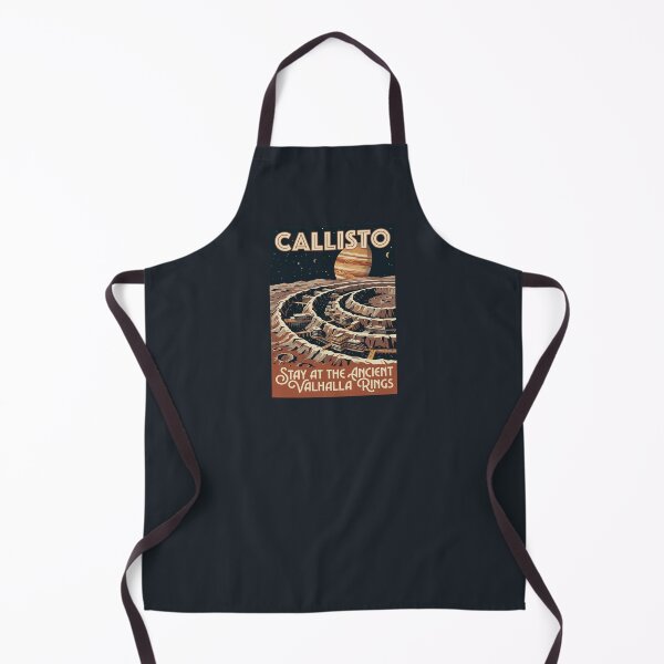 Item preview, Callisto Moon Retro NASA Travel Poster Valhalla Rings designed and sold by RetroRewind Studio.