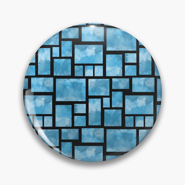 Item preview, Blue Watercolor Geometric Abstract Pattern designed and sold by zeelv.