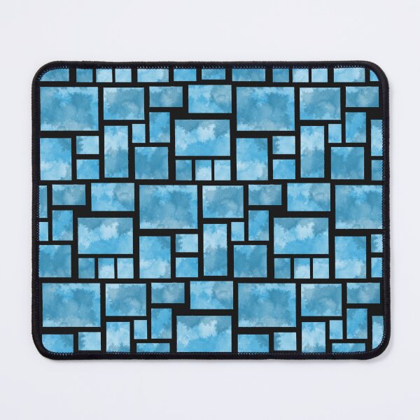 Item preview, Blue Watercolor Geometric Abstract Pattern designed and sold by zeelv.