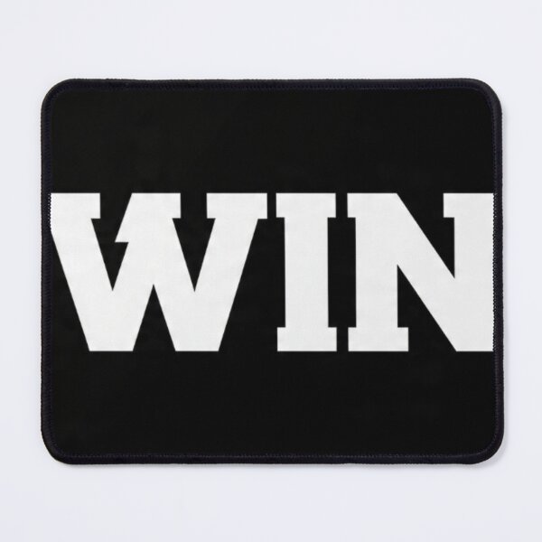 Item preview, WIN Bold Block Letters | Motivational Gym Typography T-Shirt | Success Mindset designed and sold by RAMHEARTS.