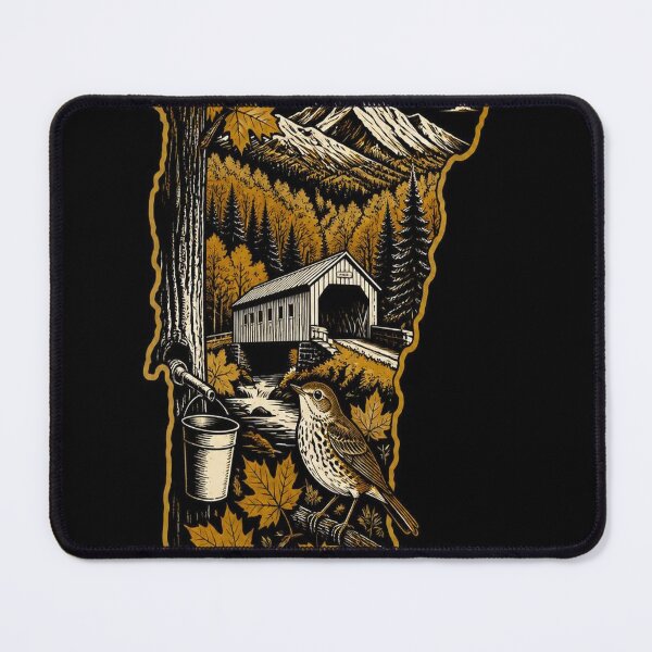 Item preview, Vermont Shirt Gold Black State Pride Design designed and sold by SunnyDesign82.