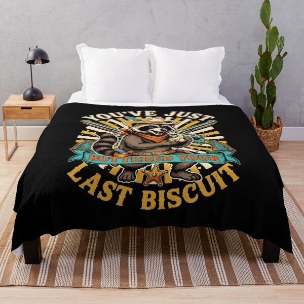 Item preview, You've Just Buttered Your Last Biscuit Funny Cowboy Funny Wild West Dog designed and sold by Redgiant87x.