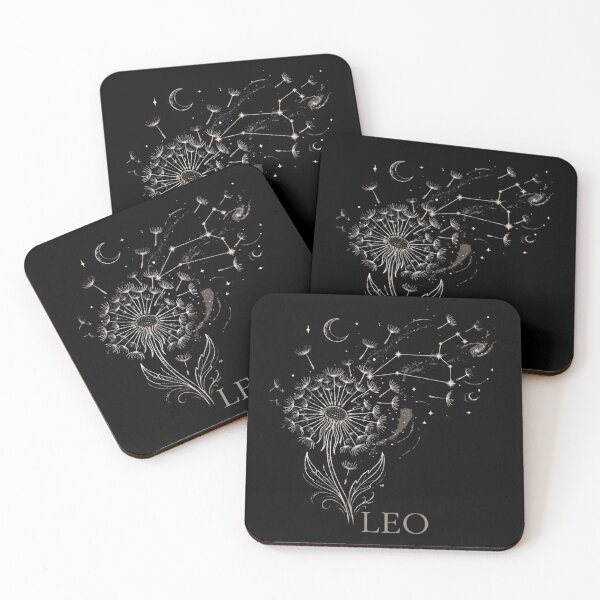 Item preview, ​Leo Zodiac Dandelion Constellation Celestial Art designed and sold by SilentFlower.