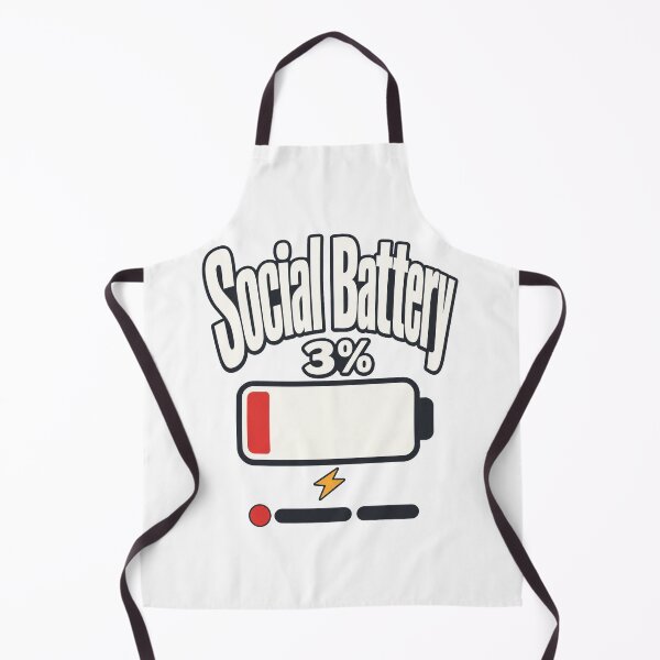 Item preview, Social Battery 3 percent Humor designed and sold by pirminio.