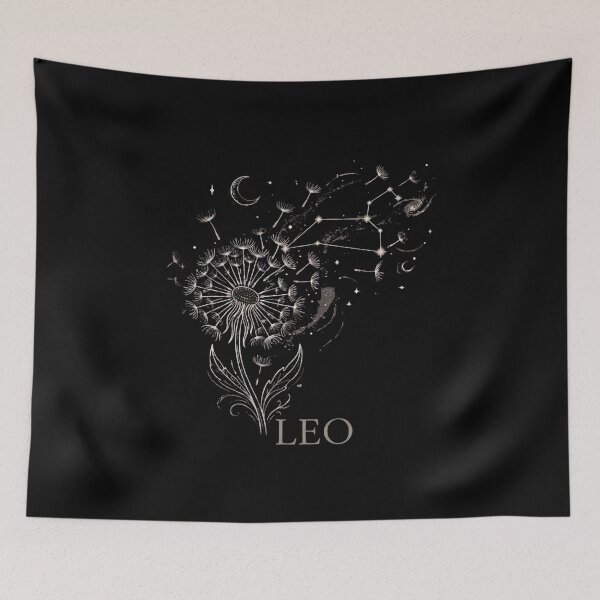Item preview, ​Leo Zodiac Dandelion Constellation Celestial Art designed and sold by SilentFlower.