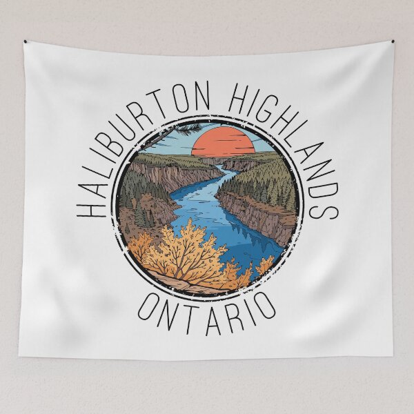 Item preview, Haliburton Highlands - Ontario (with Black Lettering) designed and sold by VelvetRoom.