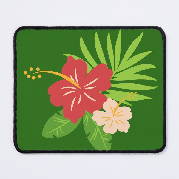 Item preview, Tropical Hibiscus Flowers and Palm Leaves Bouquet designed and sold by SolutionsArt.