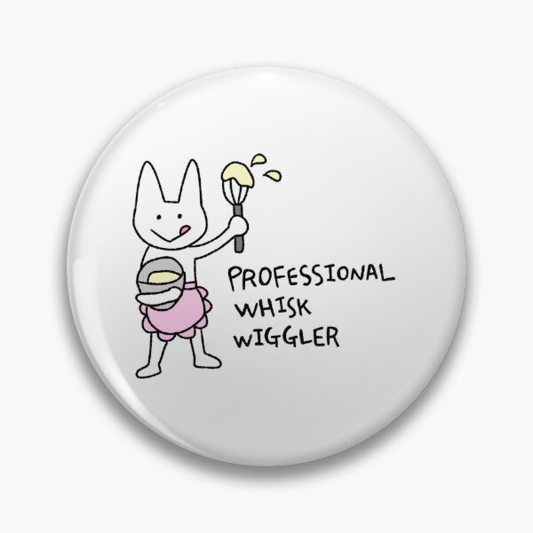 Item preview, Professional Whisk Wiggler Sticker • Baking Cat Art • Cute Baker Cat Illustration • Kawaii Cooking Sticker designed and sold by lazydayz16.
