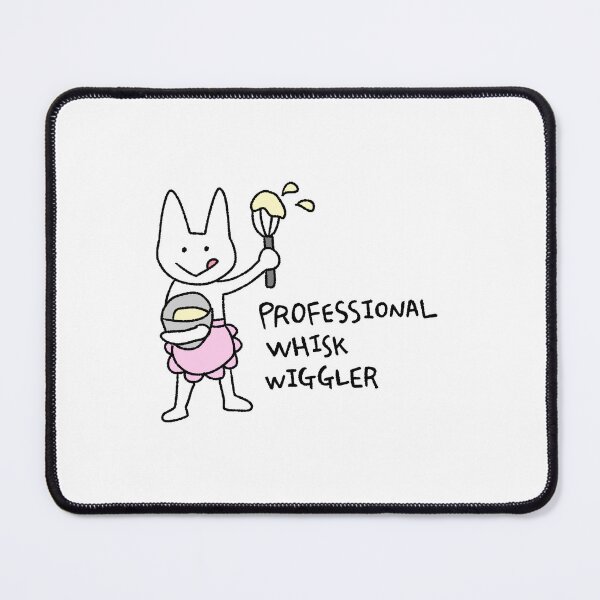 Item preview, Professional Whisk Wiggler Sticker • Baking Cat Art • Cute Baker Cat Illustration • Kawaii Cooking Sticker designed and sold by lazydayz16.