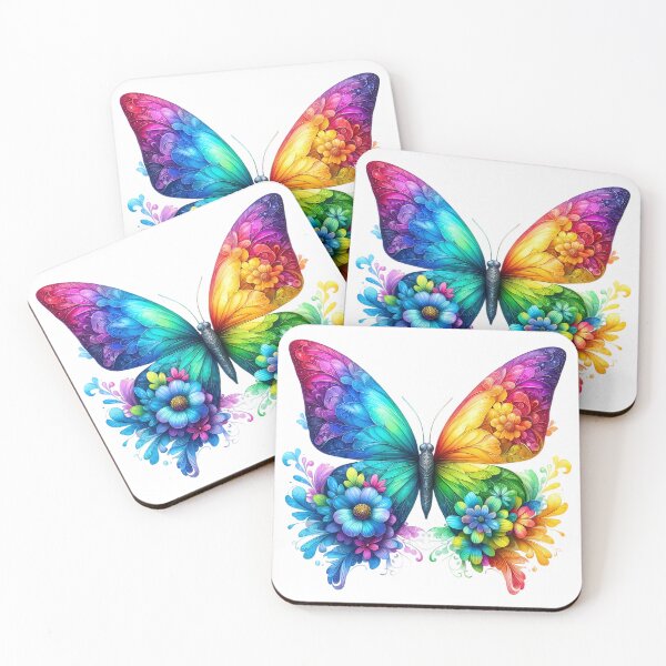 Item preview, Rainbow Blossom Butterfly designed and sold by EvaKlein68.