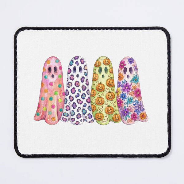 Item preview, 4 watercolor Halloween Ghosts  designed and sold by TeeUp2.