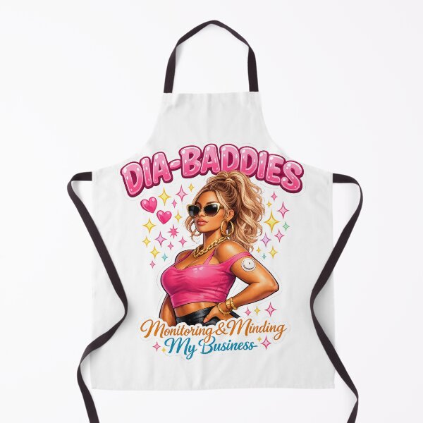 Item preview, DIA-BADDIES Monitoring & Minding My Business Diabetes Blonde Woman CGM Art designed and sold by Jaded's Cute Clips.