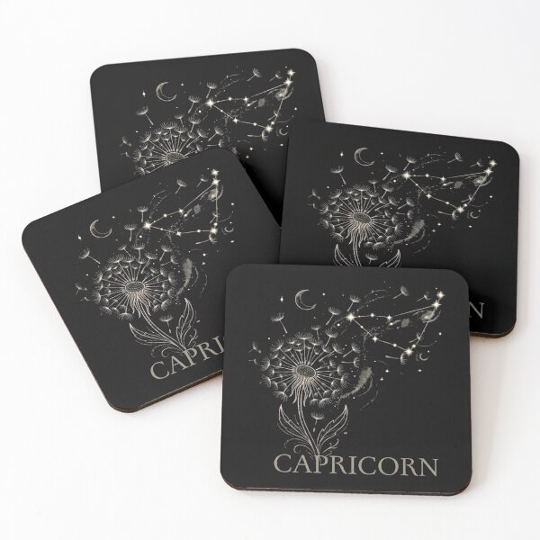 Item preview, ​Capricorn Zodiac Dandelion Constellation Celestial Art designed and sold by SilentFlower.