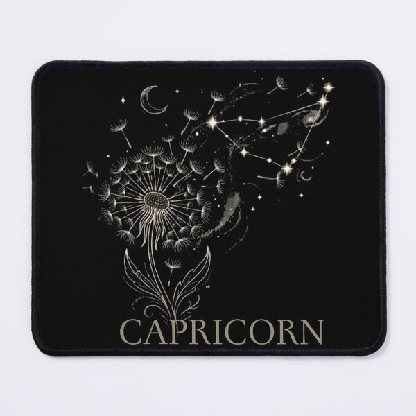 Item preview, Capricorn Zodiac Dandelion Constellation Celestial Art designed and sold by SilentFlower.
