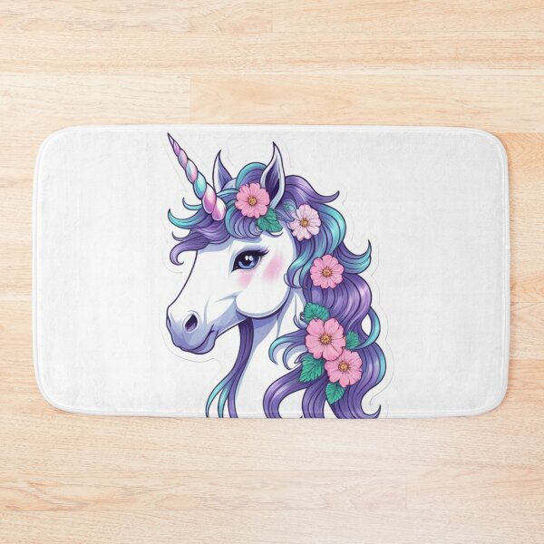 Item preview, Crystal unicorn with floral mane designed and sold by kidoramagic.