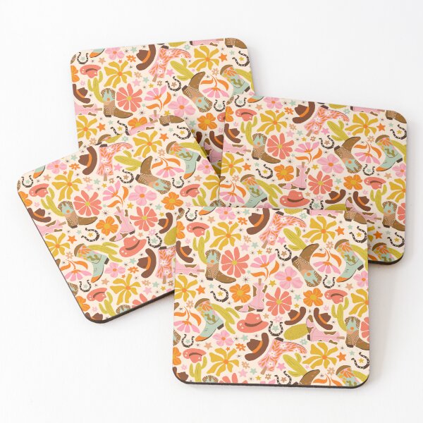 Item preview, Wild West Cowgirl & Cactus Pattern designed and sold by raghda-s-m.