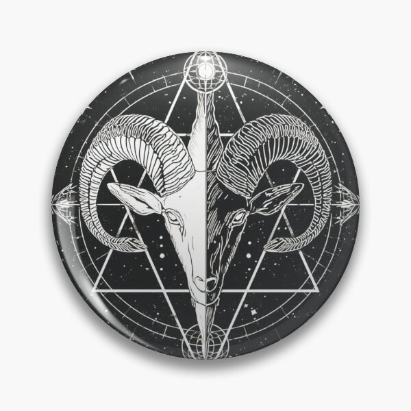 Item preview, Mystic Ram Sigil Sacred Geometry Occult Dark Fantasy Design designed and sold by Vvmd.