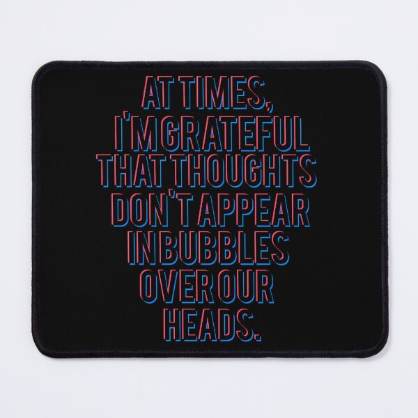 Item preview, At Times I Am Grateful Thoughts Quote Typography designed and sold by Bean-Box.