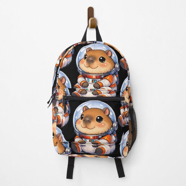 Item preview, Cute Space Capybara Floating in Galaxy designed and sold by BarkAndArt.