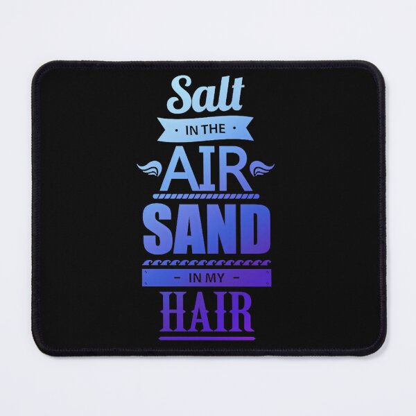 Item preview, Salt In The Air Sand In My Hair Beach Quote Typography designed and sold by Bean-Box.