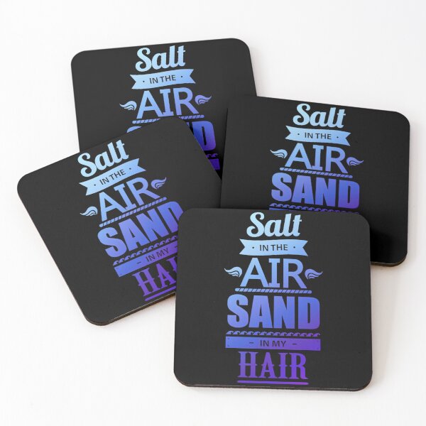 Item preview, Salt In The Air Sand In My Hair Beach Quote Typography designed and sold by Bean-Box.
