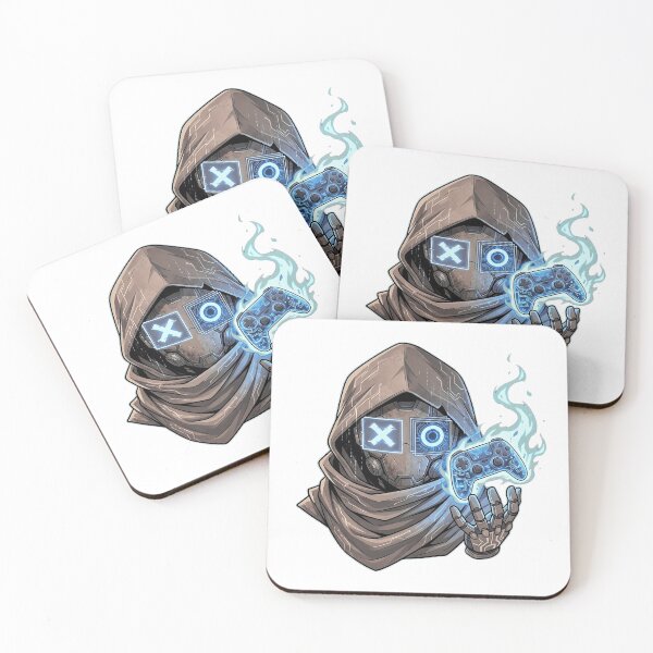 Item preview, Futuristic Cyborg Gamer Glowing Blue X O Eyes designed and sold by Munib320.