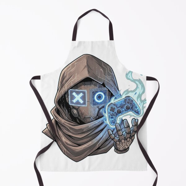 Item preview, Futuristic Cyborg Gamer Glowing Blue X O Eyes designed and sold by Munib320.