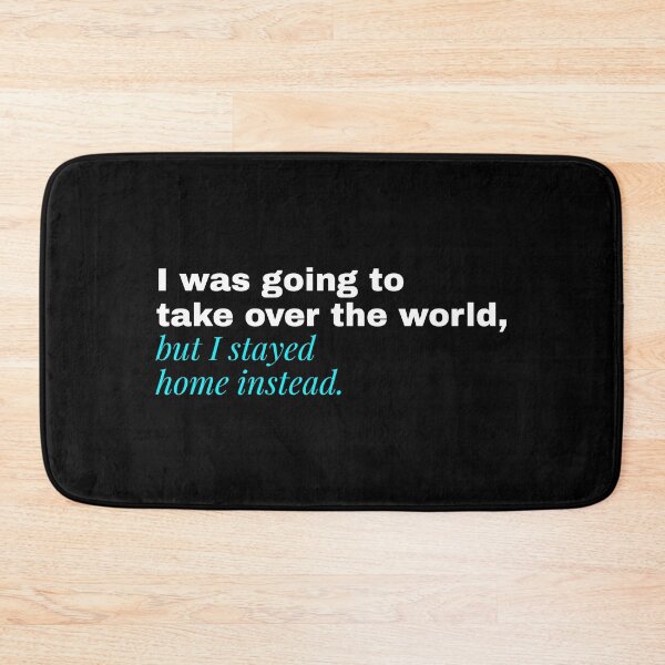 Item preview, Stayed Home Funny Introvert Lazy Day Quote designed and sold by Becheer.