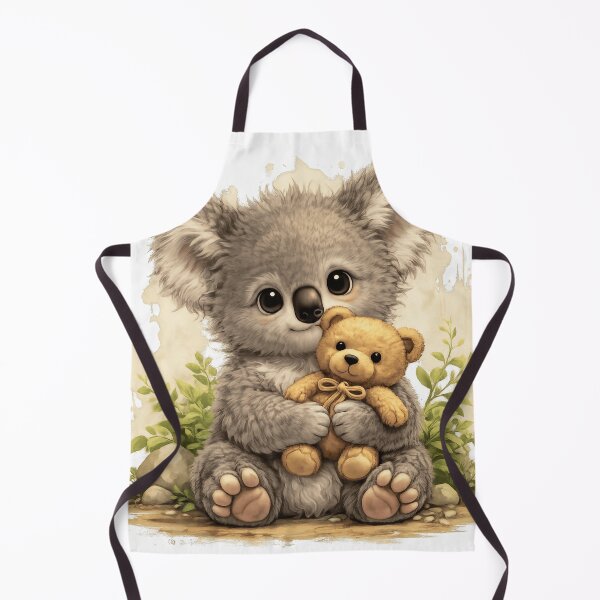 Item preview, Cute Baby Koala Hugging Teddy Bear | Kawaii animal illustration designed and sold by Daagath.