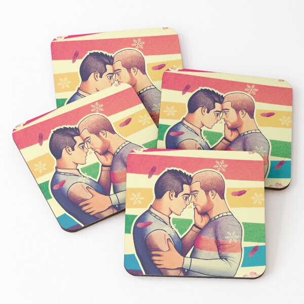 Item preview, Romantic illustration of an LGBT couple in love designed and sold by danielrospad.