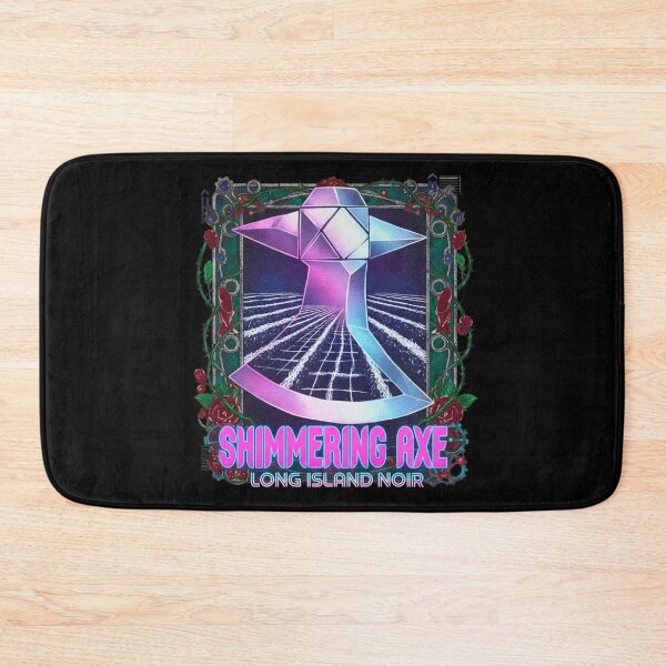 Item preview, The Shimmering Axe: 80s Synthwave Noir Horror Design designed and sold by FitEnvy.