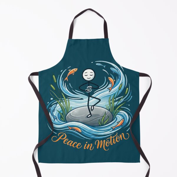 Item preview, Peace in Motion – Stickman River Flow Nature Design designed and sold by Chroma Dreams .