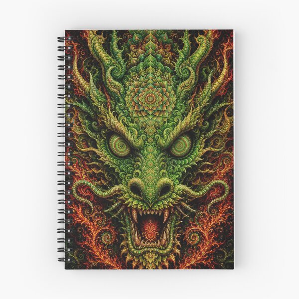 Item preview, Green Chinese Dragon With Mandala And Fractals, Hypnotic Eyes designed and sold by hyperbeast store.