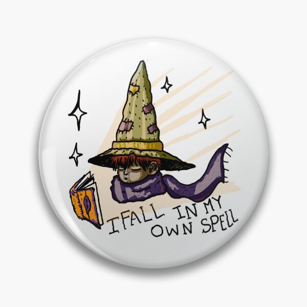 Artikelvorschau, I Fall In My Own Spell — Clumsy Witch Art | Witchy Humor Tee entworfen und verkauft von Draconicos.
