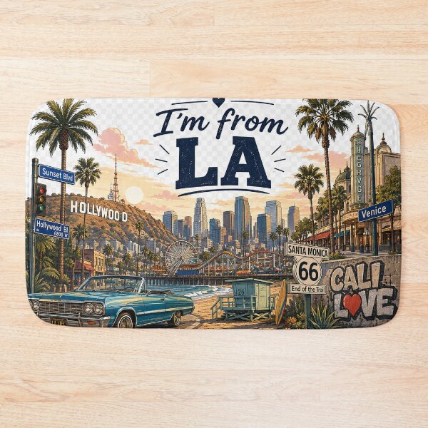 Item preview, Only in Los Angeles– Iconic American City Landmarks designed and sold by Hookesmode.