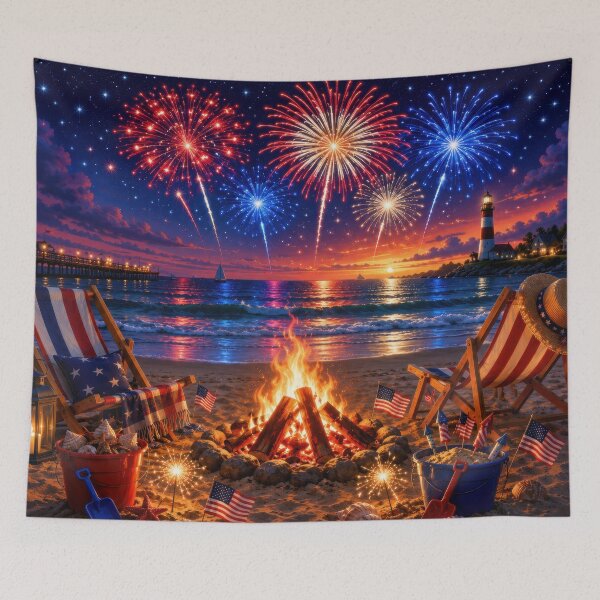 Item preview, 4th of July Coastal Night designed and sold by jgvisualarts.