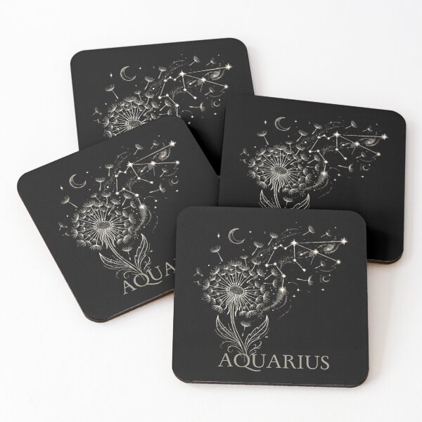 Item preview, Aquarius Zodiac Dandelion Constellation Celestial Art designed and sold by SilentFlower.