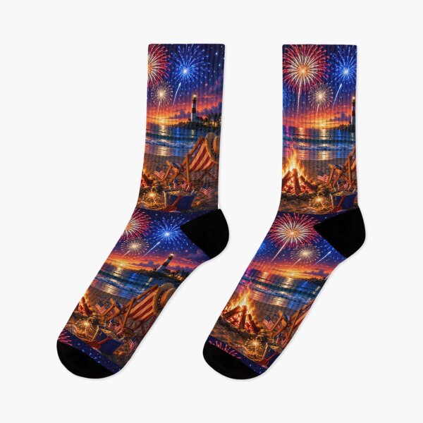 Item preview, 4th of July Coastal Night designed and sold by jgvisualarts.