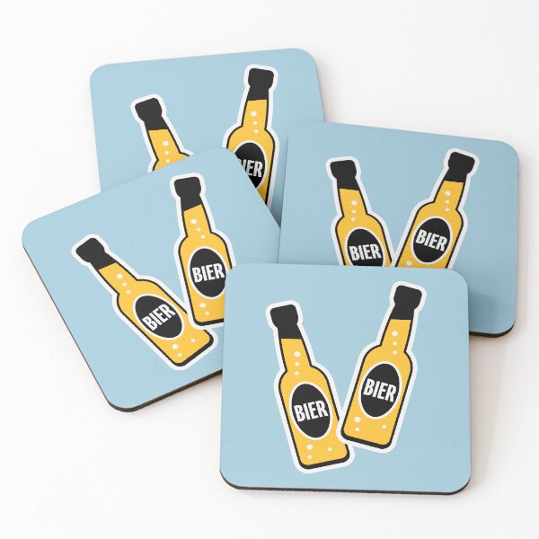 Item preview, Two beer bottles clinking together (beer / beer drinker / NEG 3C) designed and sold by Roderix.