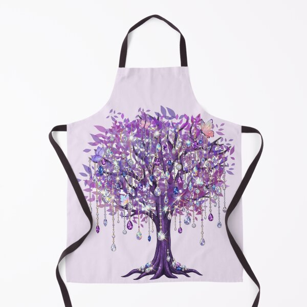 Item preview, Whimsical Amethyst Jewel Tree with Butterflies Art designed and sold by Violet-Forge.