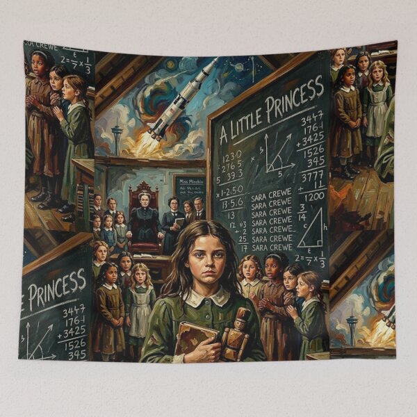 Item preview, Strength in Imagination – A Little Princess Fine Art Print designed and sold by Art's Diner.