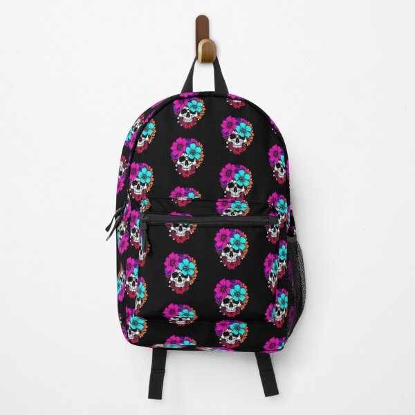 Item preview, Skull and flowers designed and sold by uunaa.